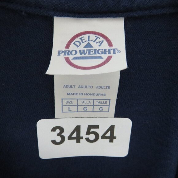 Delta Pro Weight* Men's Short Sleeve Crew Neck Straight Hem Pullover Shirt~Large - Picture 3 of 9